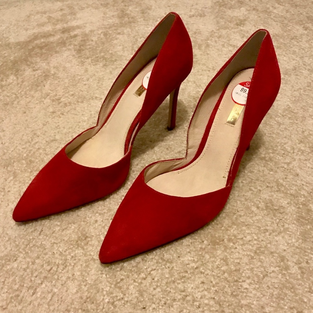 Louise et Cie Suede Red Heels